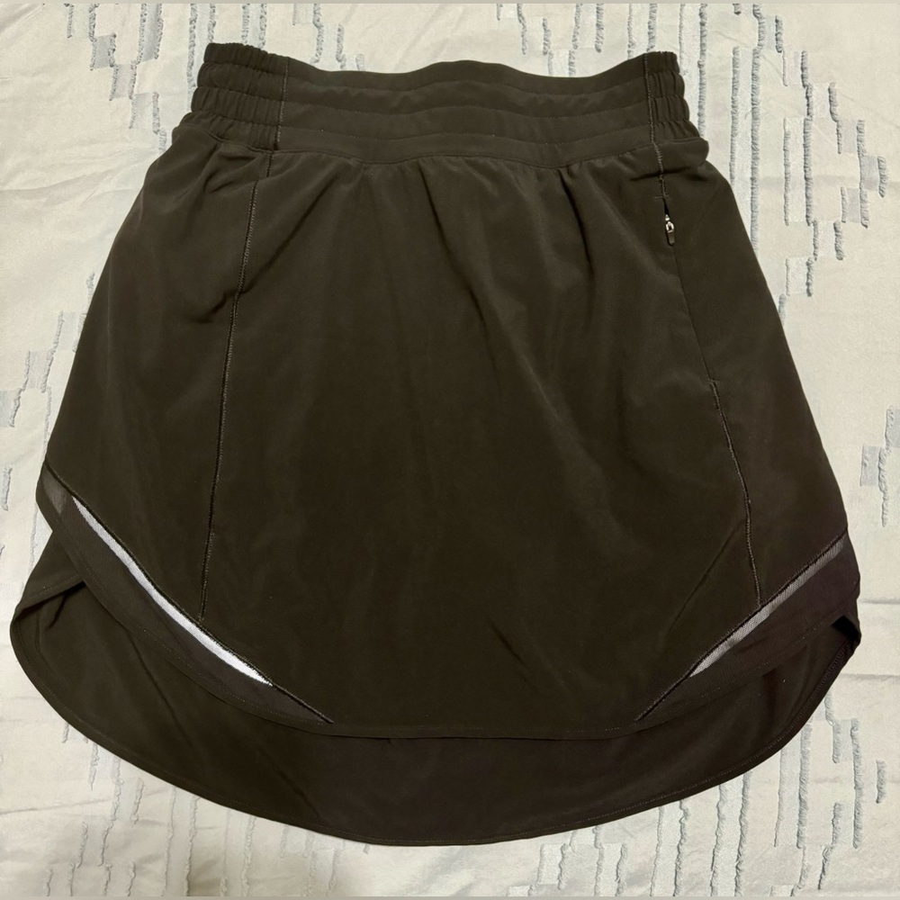 Lululemon Black Hotty Hot High-Rise Skirt Size 4